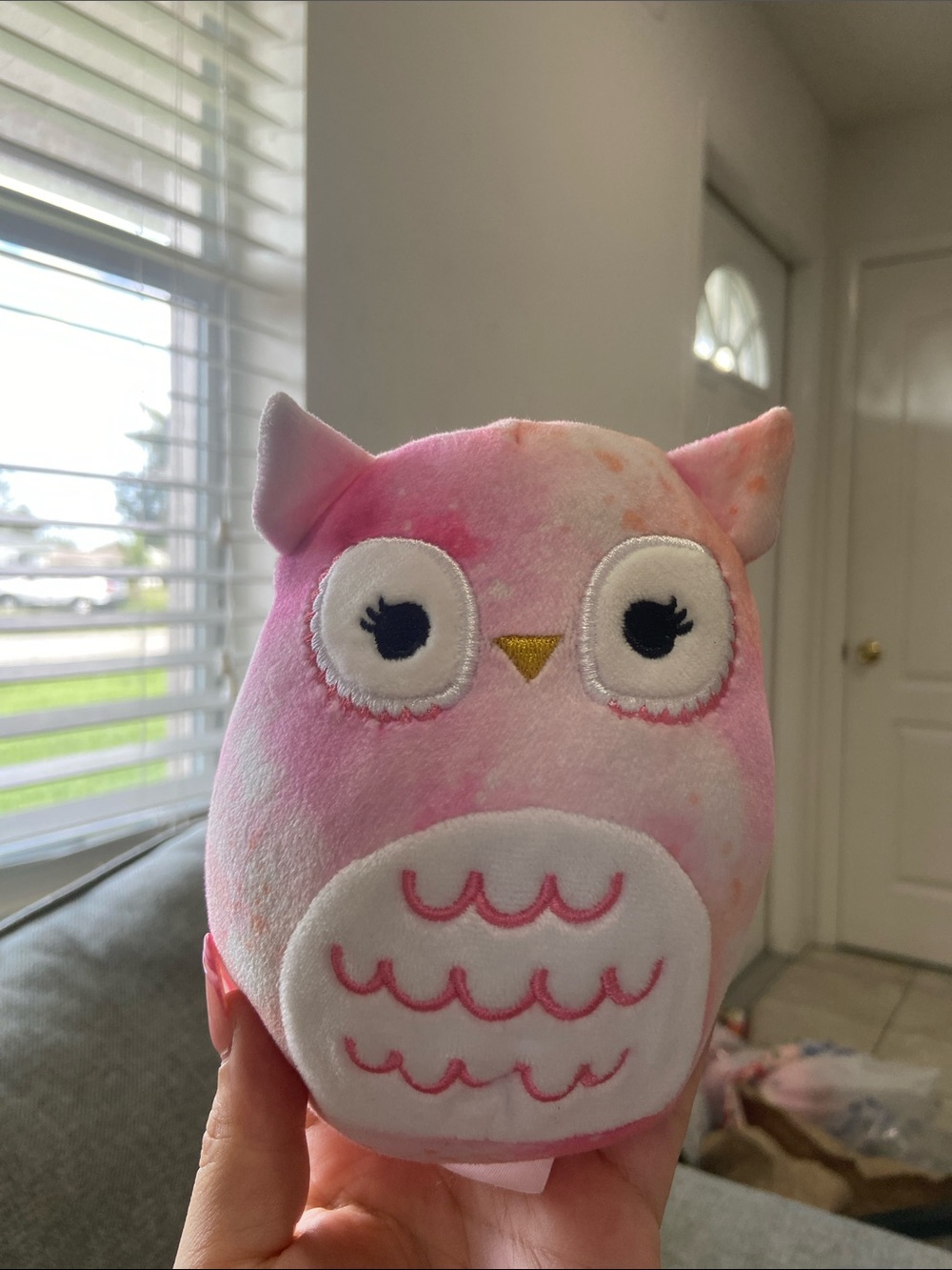 Squishmallows Pink Tie-Dye Owl Plush Mini